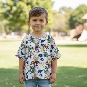 Tuchinda Boys Floral Shirt Size 5